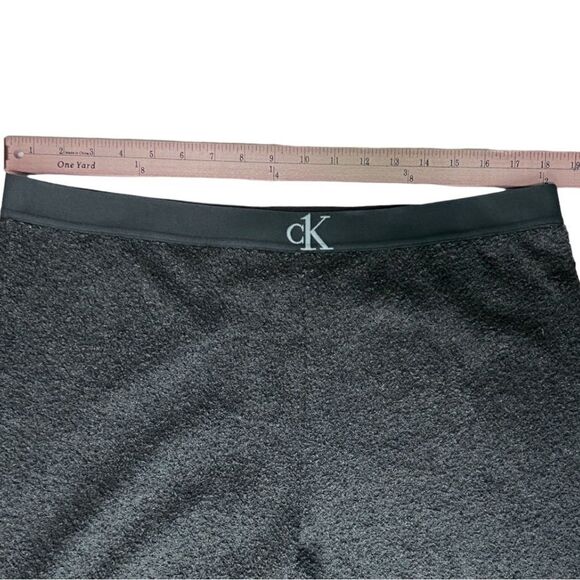 NWT Calvin Klein Sherpa Fleece Lounge Pants XL Gray Cozy Elastic Waist $49 MSRP - Picture 7 of 8